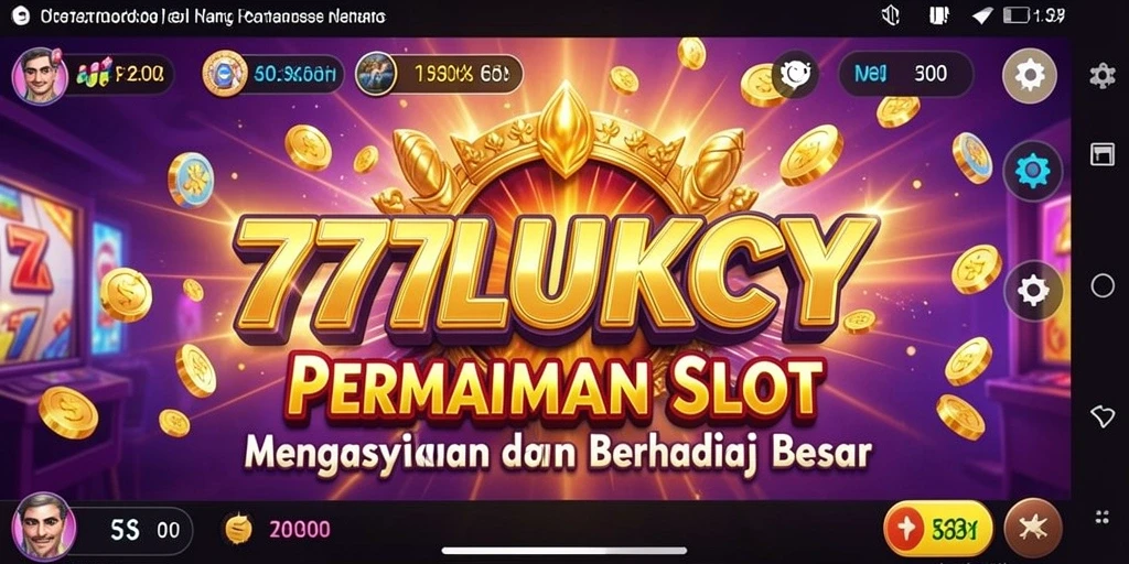 Tampilan menarik dari gameplay Slot di 777LUKCY yang memukau.