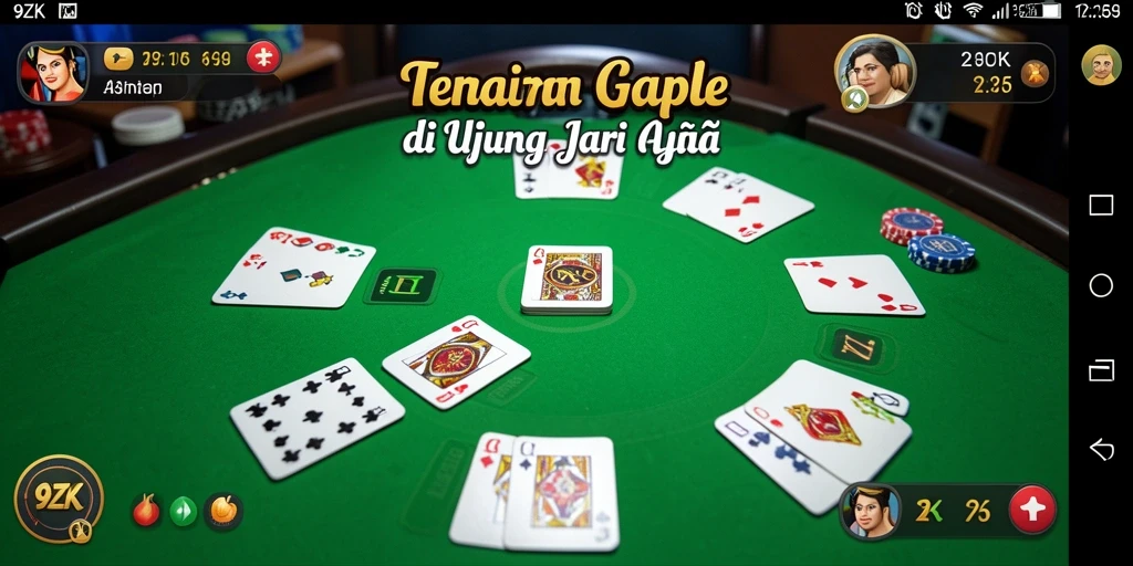 Screenshot gameplay Gaple yang seru di 9ZK.