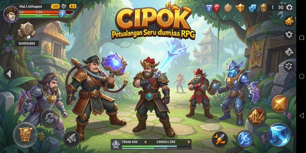 Gameplay seru dan interaktif dalam <strong>CIPOK</strong>, mengajak pemain berpetualang.