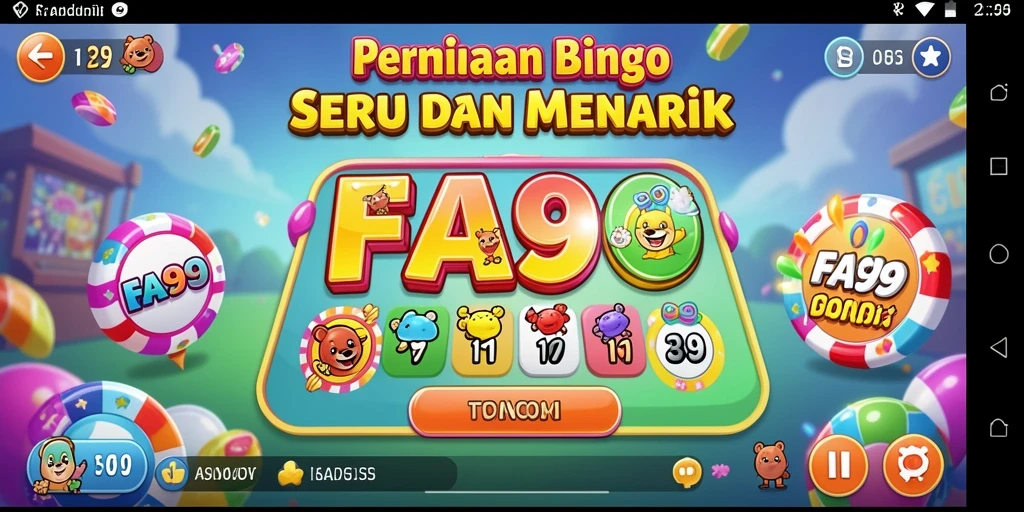 Menampilkan gameplay menyenangkan dari FA99 Bingo.