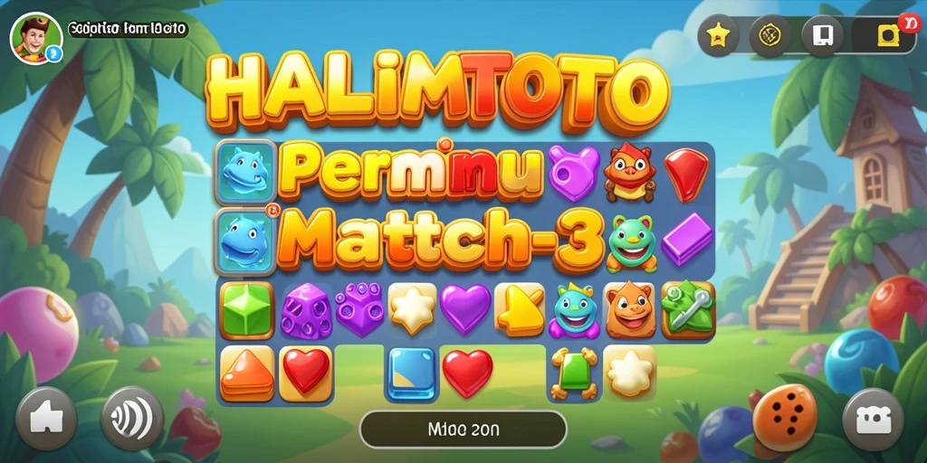 Tampilan gameplay HALIMTOTO yang seru dan penuh warna.