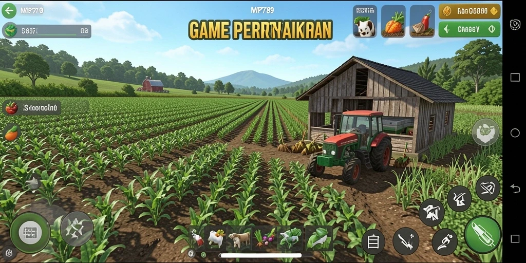 Tampilan gameplay menarik dari MVP789 di dunia pertanian.