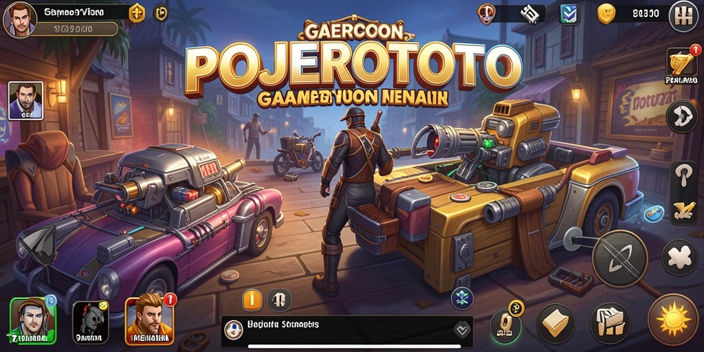Screenshot gameplay POJEROTOTO yang menampilkan strategi bisnis.
