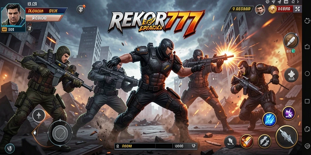 Tangkapan layar gameplay mendebarkan dari REKOR777.