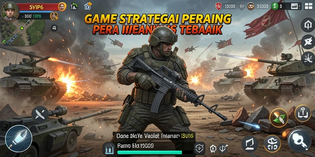 Tampilan gameplay seru di SVIP6 saat merancang strategi pertempuran.