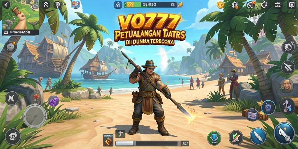 Screenshot VO777 menunjukkan petualangan seru di dunia terbuka.