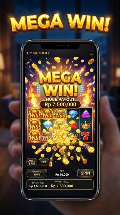 Tampilan aplikasi hometogel yang sederhana dan elegan.